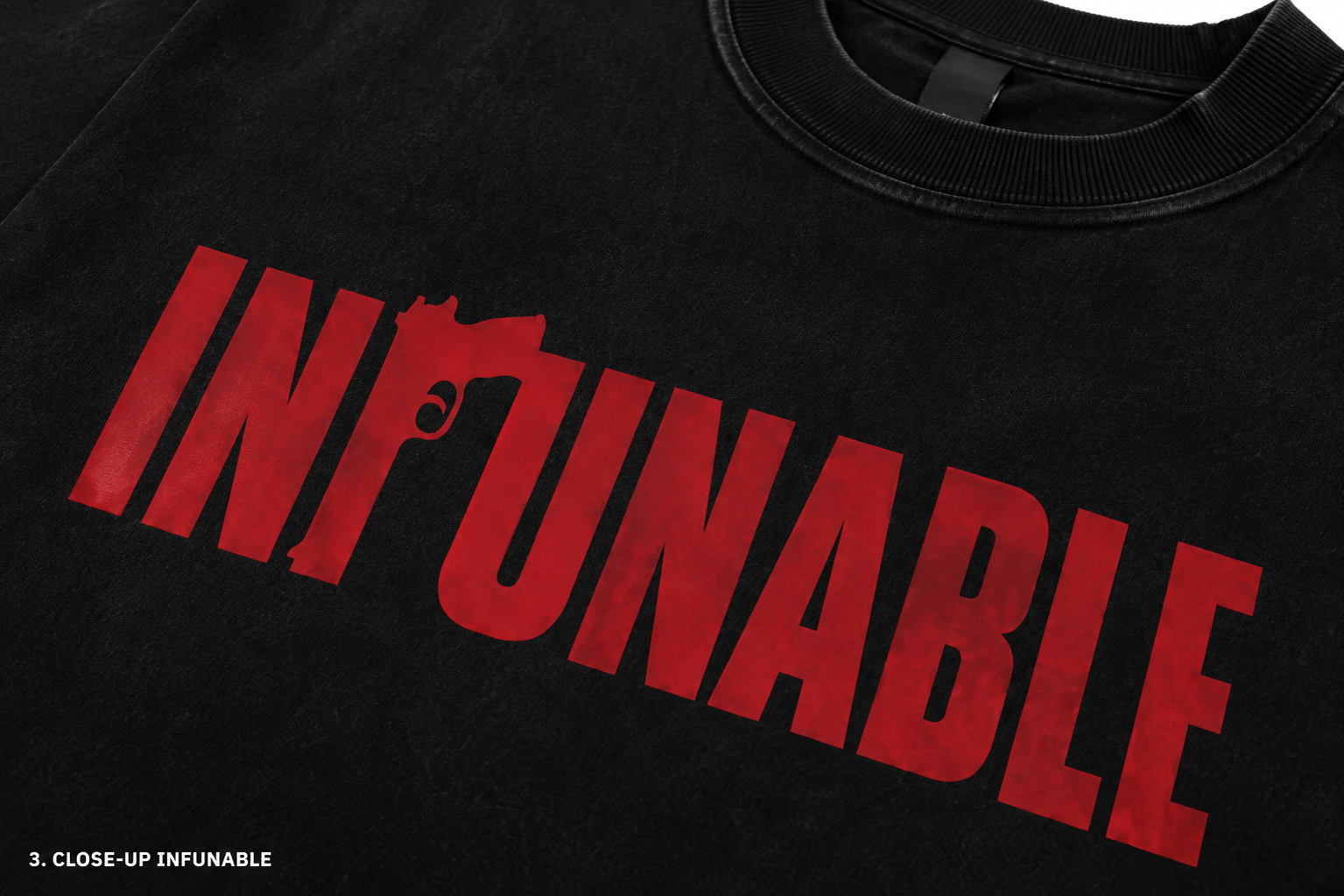 RASE® INFUNABLE TEE 001 — PIGMENT BLACK